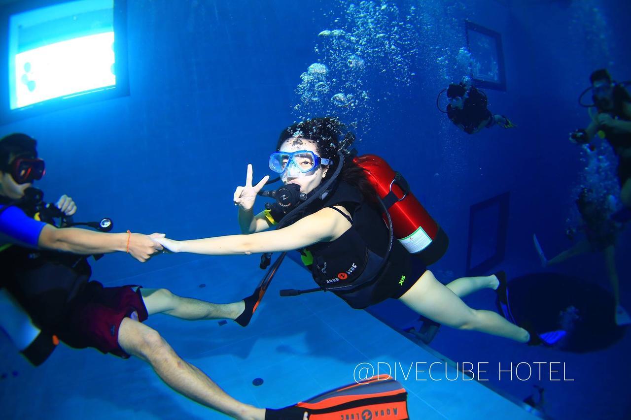 Divecube Hotel Tchaj-čung Exteriér fotografie